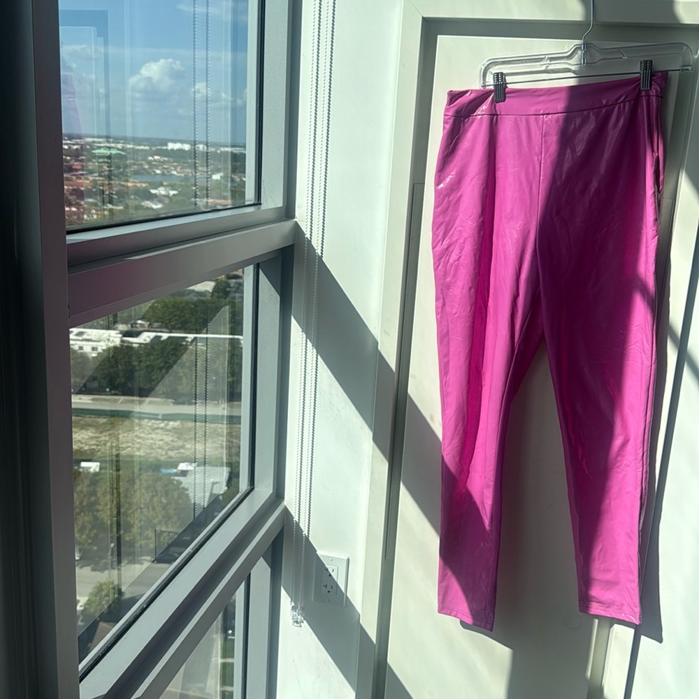 Pink Leather Pants